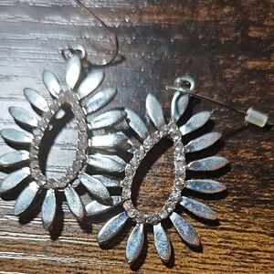 Elegant Silver Teardrop Earrings